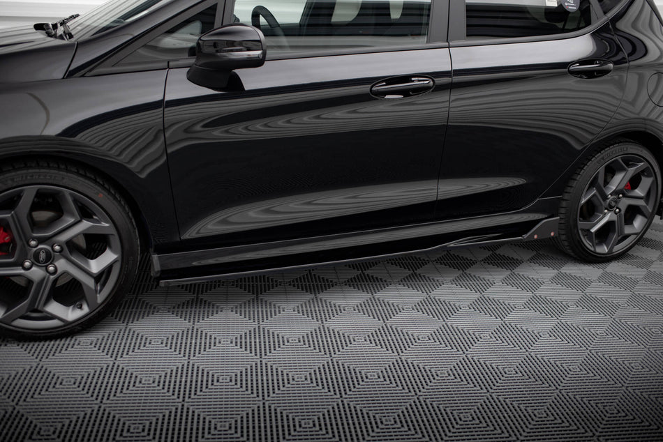 Side Skirts Diffusers V.2 + Flaps suitable for Ford Fiesta ST / ST-Line