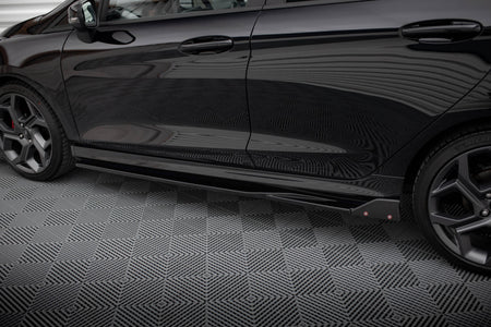 Side Skirts Diffusers V.2 + Flaps suitable for Ford Fiesta ST / ST-Line