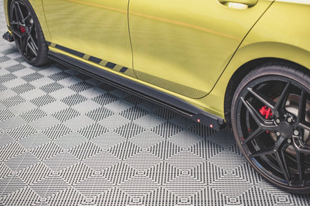 Side Skirts Diffusers V.2 + Flaps suitable for Volkswagen Golf GTI / GTE / GTI Clubsport / GTD / R-Line Mk8