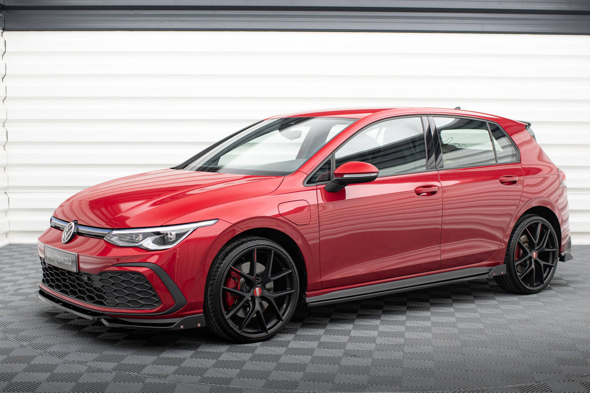 Side Skirts Diffusers V.2 + Flaps suitable for Volkswagen Golf GTI / GTE / GTI Clubsport / GTD / R-Line Mk8