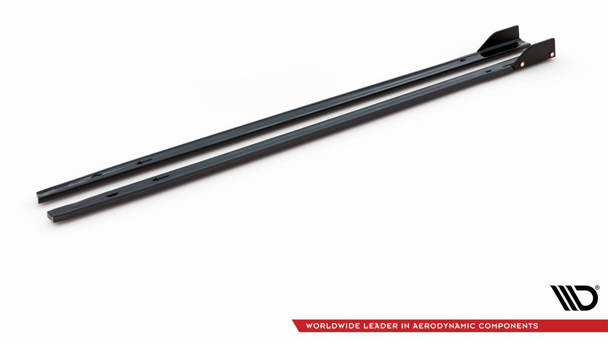 Side Skirts Diffusers V.2 + Flaps suitable for Volkswagen Golf GTI / GTE / GTI Clubsport / GTD / R-Line Mk8