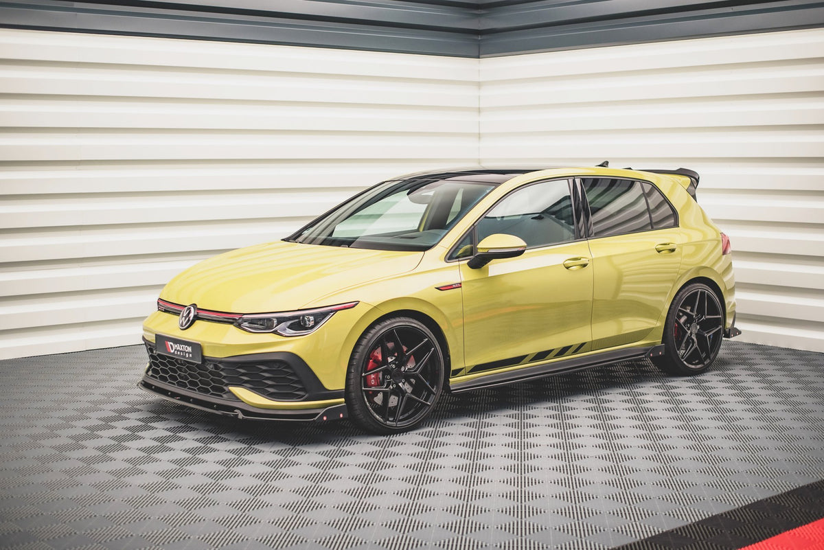 Side Skirts Diffusers V.2 + Flaps suitable for Volkswagen Golf GTI / GTE / GTI Clubsport / GTD / R-Line Mk8