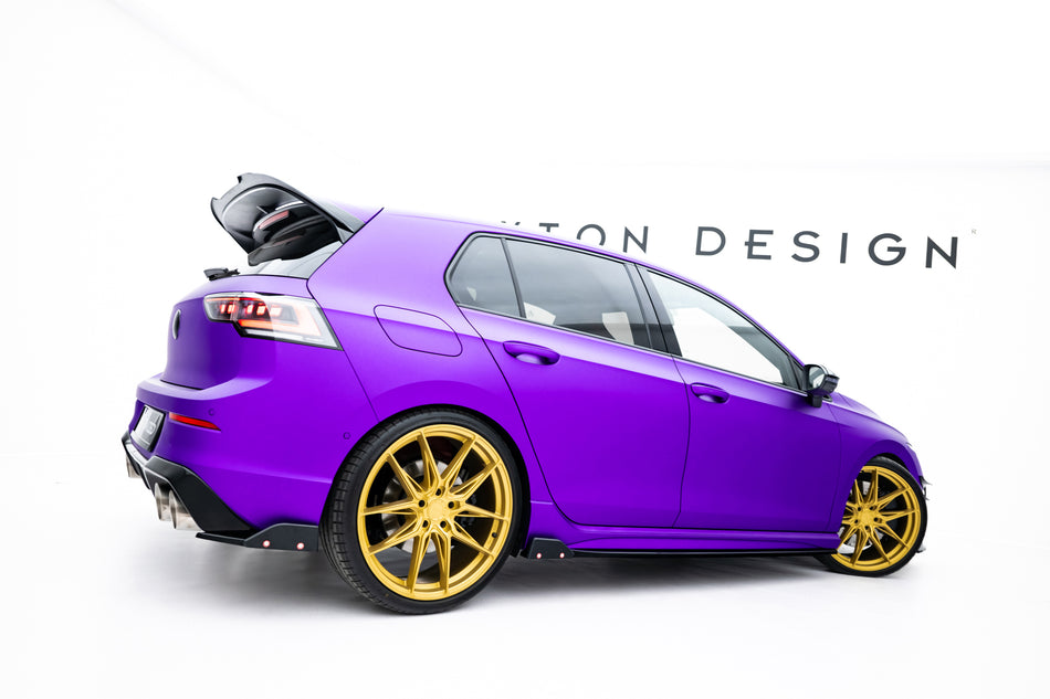 Side Skirts Diffusers V.2 + Flaps suitable for Volkswagen Golf R Hatchback Mk8 Facelift