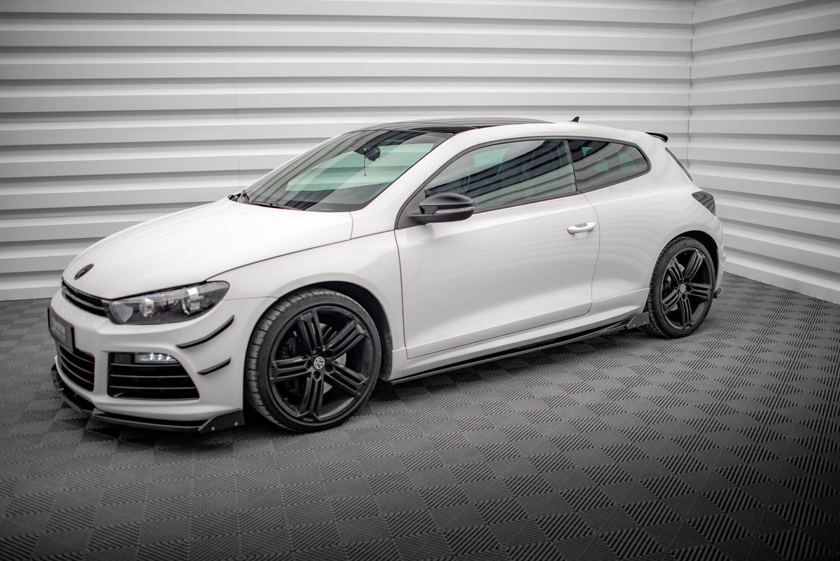 Side Skirts Diffusers V.2 + Flaps suitable for Volkswagen Scirocco R Mk3 / Mk3 Facelift