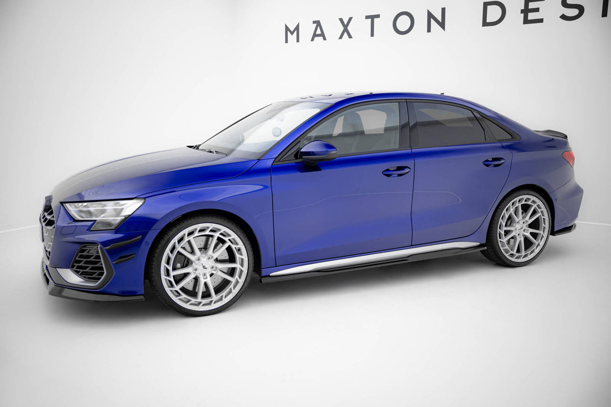Side Skirts Diffusers V.2 suitable for Audi A3 S-Line Sedan / S3 Sedan 8Y / 8Y Facelift