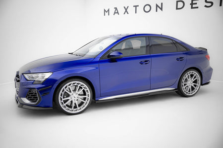 Side Skirts Diffusers V.2 suitable for Audi A3 S-Line Sedan / S3 Sedan 8Y / 8Y Facelift