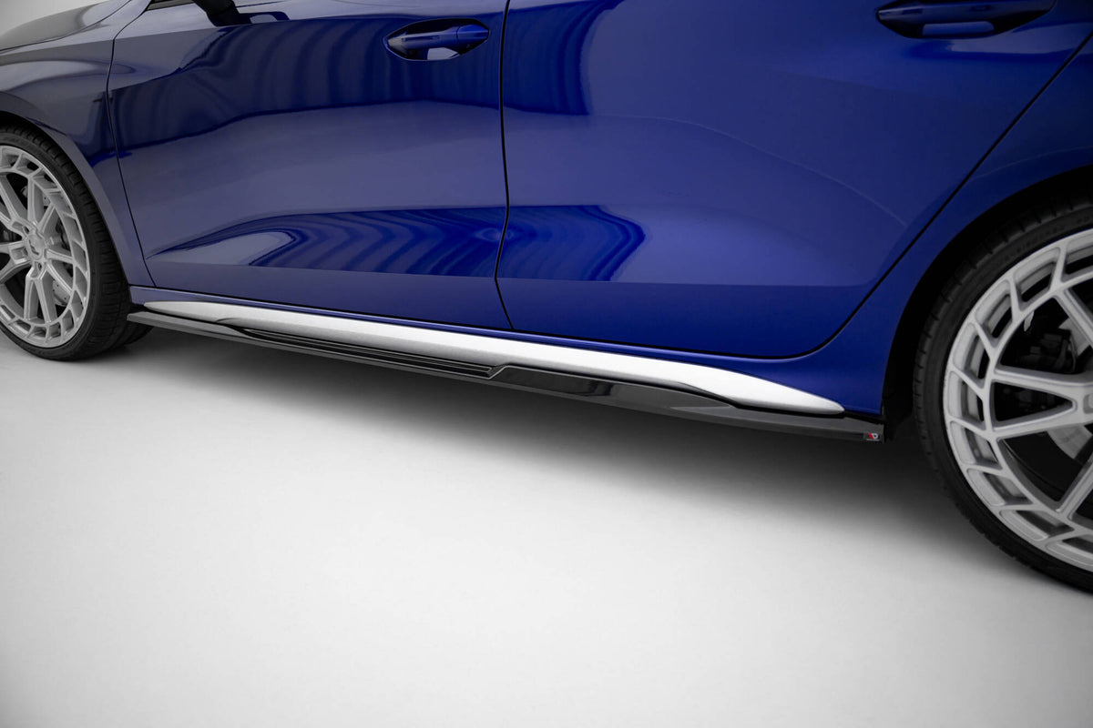 Side Skirts Diffusers V.2 suitable for Audi A3 S-Line Sedan / S3 Sedan 8Y / 8Y Facelift