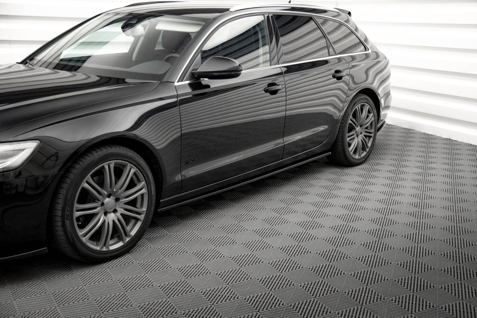 Side Skirts Diffusers V.2 suitable for Audi A6 C7