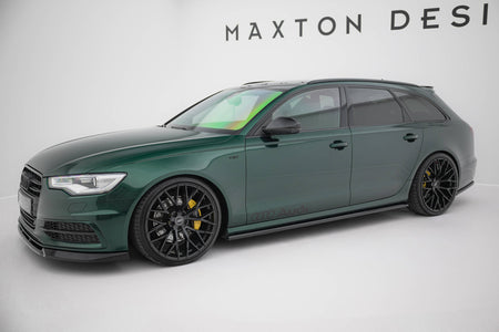 Side Skirts Diffusers V.2 suitable for Audi A6 S-line / S6 C7