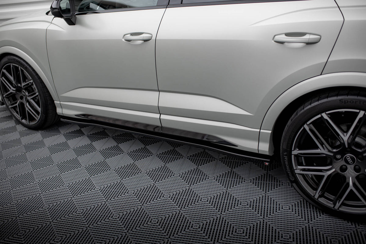 Side Skirts Diffusers V.2 suitable for Audi Q3 S-Line / RSQ3 Sportback / SUV F3