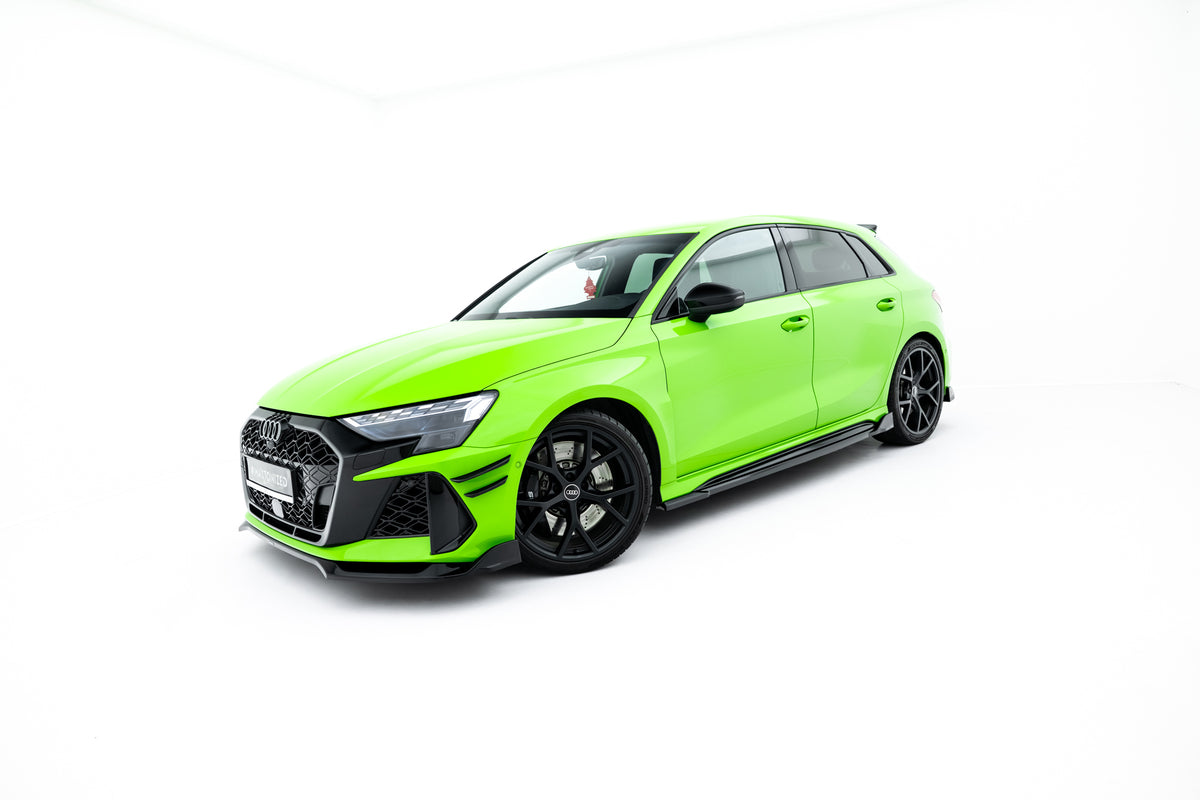 Side Skirts Diffusers V.2 suitable for Audi RS3 Sportback 8Y Facelift