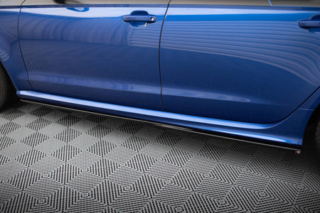 Side Skirts Diffusers V.2 suitable for Audi RS6 C7 / C7 Facelift