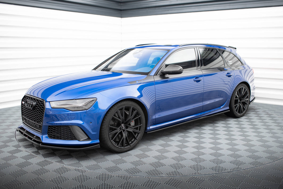 Side Skirts Diffusers V.2 suitable for Audi RS6 C7 / C7 Facelift