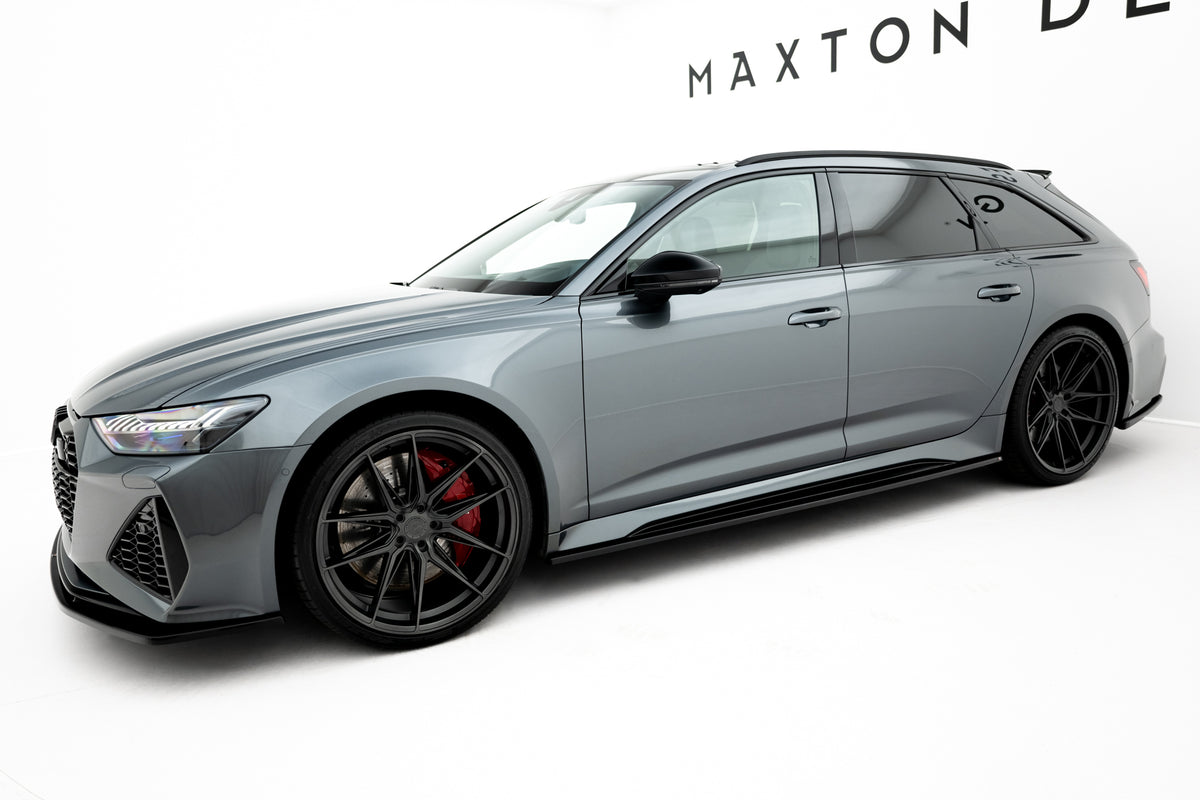 Side Skirts Diffusers V.2 suitable for Audi RS6 C8 / C8 Facelift