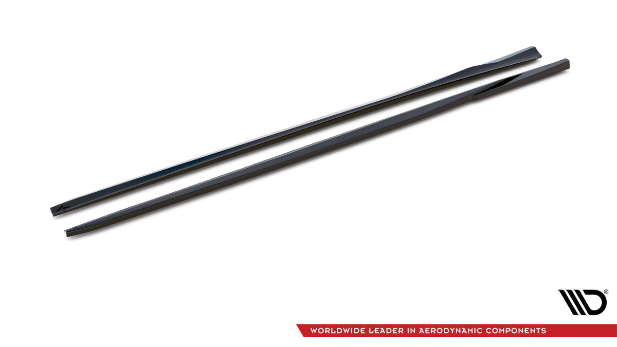 Side Skirts Diffusers V.2 suitable for Audi S3 / A3 S-Line Sportback 8V / 8V Facelift