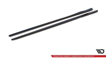 Side Skirts Diffusers V.2 suitable for Audi S3 / A3 S-Line Sportback 8V / 8V Facelift