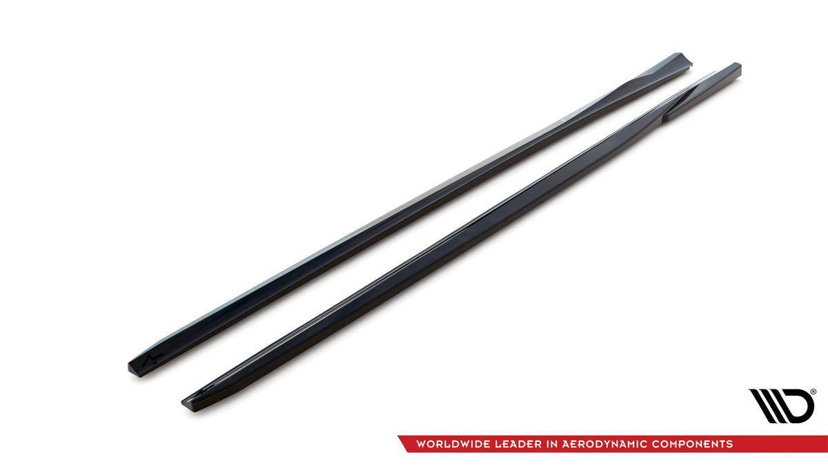Side Skirts Diffusers V.2 suitable for Audi S3 / A3 S-Line Sportback 8V / 8V Facelift