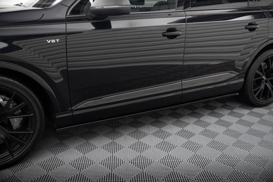 Side Skirts Diffusers V.2 suitable for Audi SQ7 / Q7 S-Line Mk2