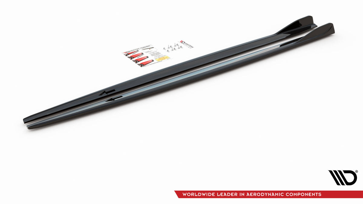 Side Skirts Diffusers V.2 suitable for BMW 2 Gran Coupe M-Pack / M235i F44