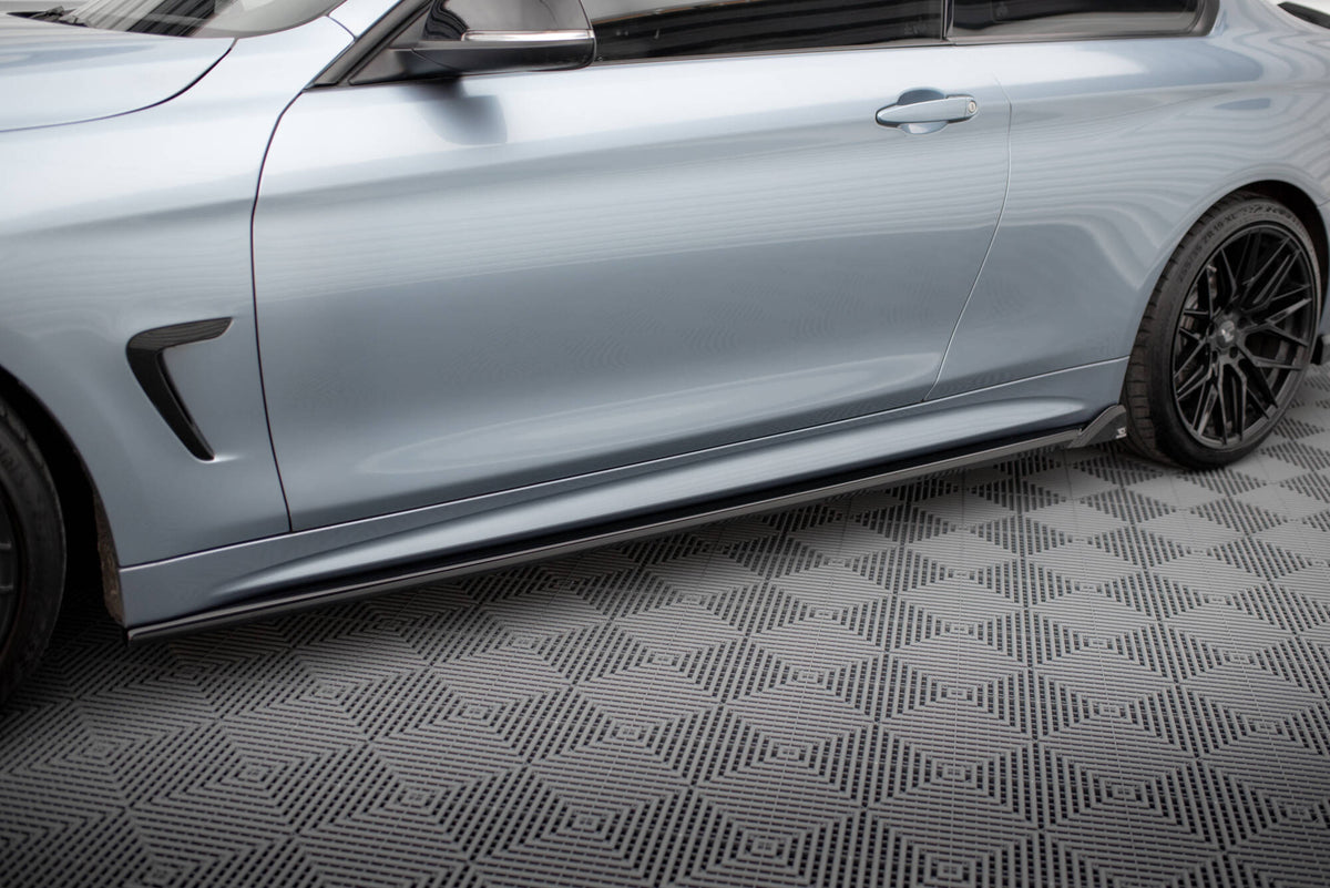 Side Skirts Diffusers V.2 suitable for BMW 4 Coupe / Gran Coupe / Cabrio M-Pack F32 / F36 / F33