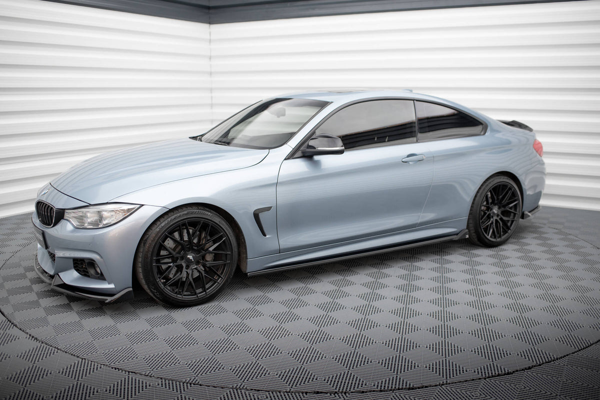 Side Skirts Diffusers V.2 suitable for BMW 4 Coupe / Gran Coupe / Cabrio M-Pack F32 / F36 / F33