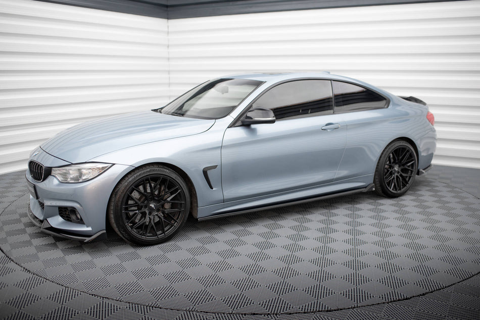 Side Skirts Diffusers V.2 suitable for BMW 4 Coupe / Gran Coupe / Cabrio M-Pack F32 / F36 / F33
