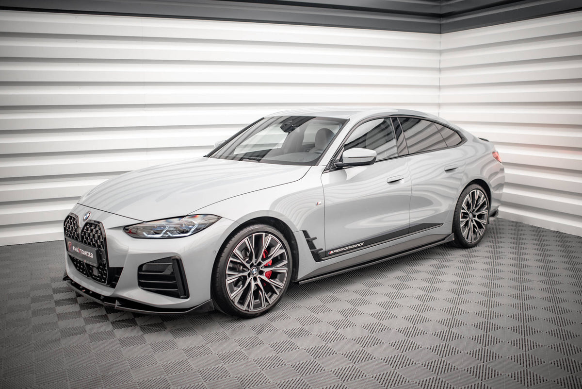 Side Skirts Diffusers V.2 suitable for BMW 4 Gran Coupe M-Pack / M440i G26