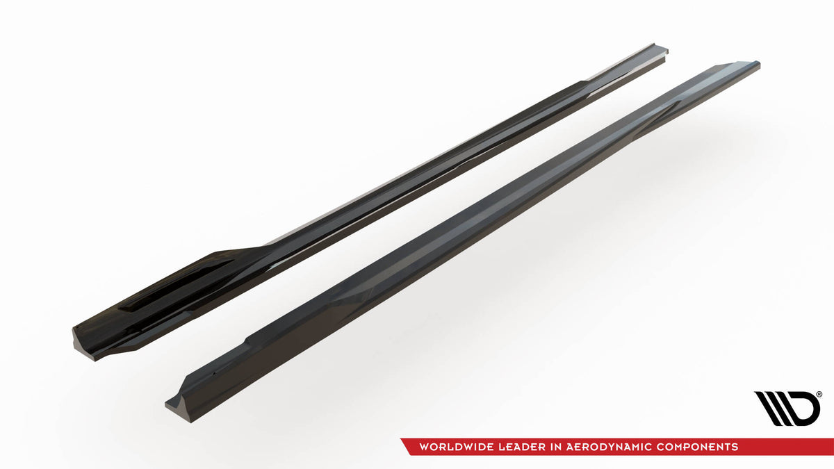 Side Skirts Diffusers V.2 suitable for BMW 5 M-Pack Sedan / Touring  G60 / G61