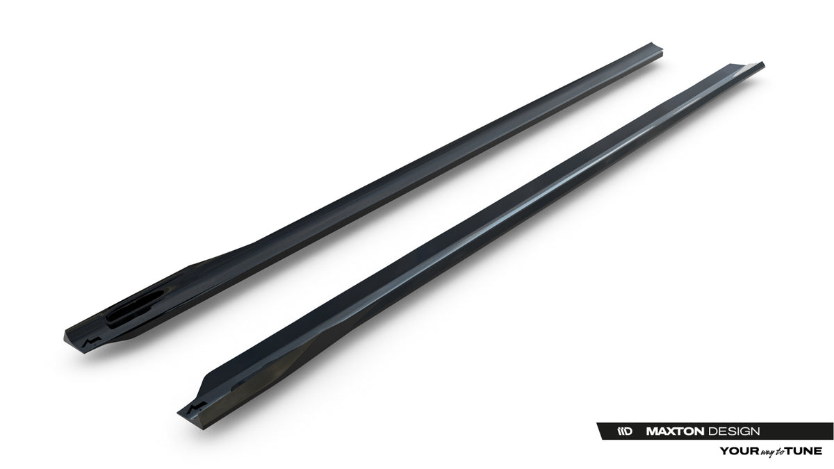Side Skirts Diffusers V.2 suitable for BMW 740d xDrive M-pack / 740i xDrive M-Pack G70