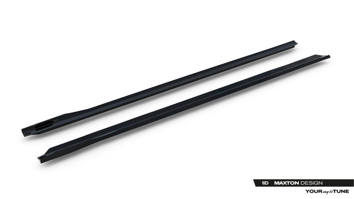 Side Skirts Diffusers V.2 suitable for BMW 740d xDrive M-pack / 740i xDrive M-Pack G70
