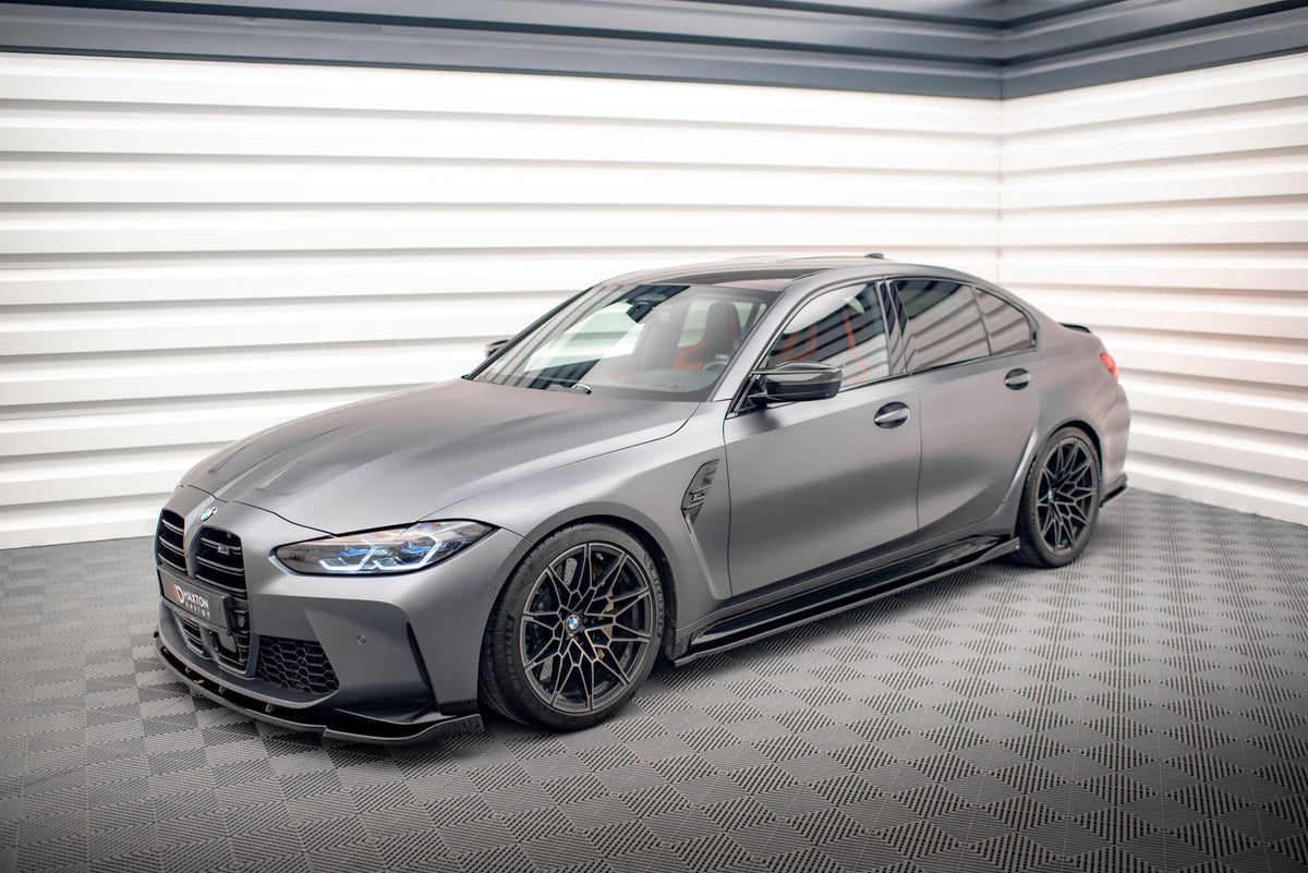 Side Skirts Diffusers V.2 suitable for BMW M3 Sedan / Touring G80 / G81
