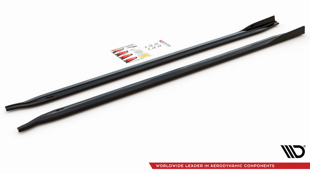 Side Skirts Diffusers V.2 suitable for BMW M3 Sedan / Touring G80 / G81