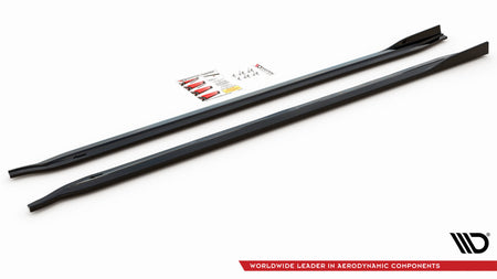 Side Skirts Diffusers V.2 suitable for BMW M3 Sedan / Touring G80 / G81