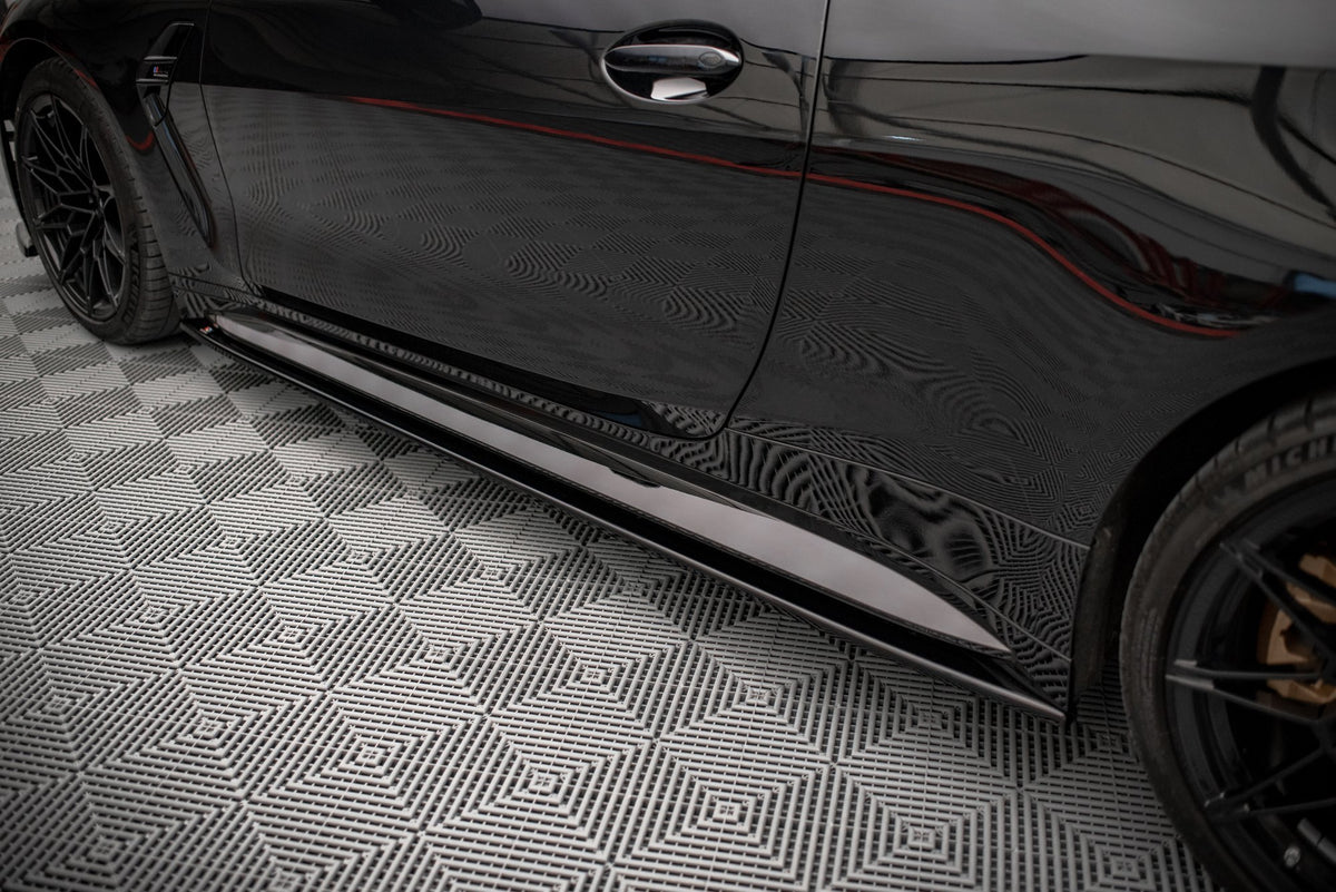 Side Skirts Diffusers V.2 suitable for BMW M4 G82 / G82 Facelift