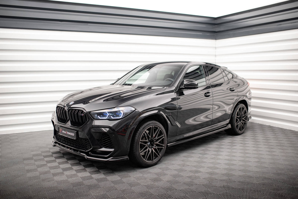 Side Skirts Diffusers V.2 suitable for BMW X6 M F96 / X6 M-Pack G06
