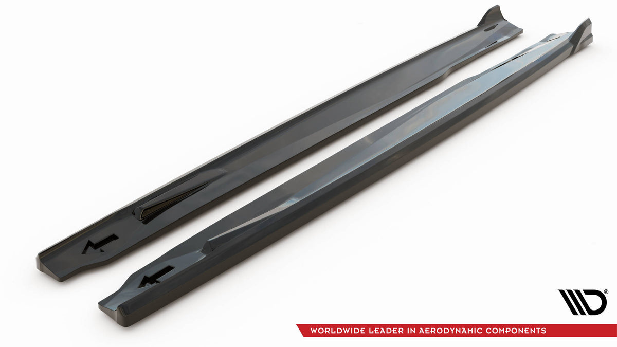 Side Skirts Diffusers V.2 suitable for BMW X6 M F96 / X6 M-Pack G06