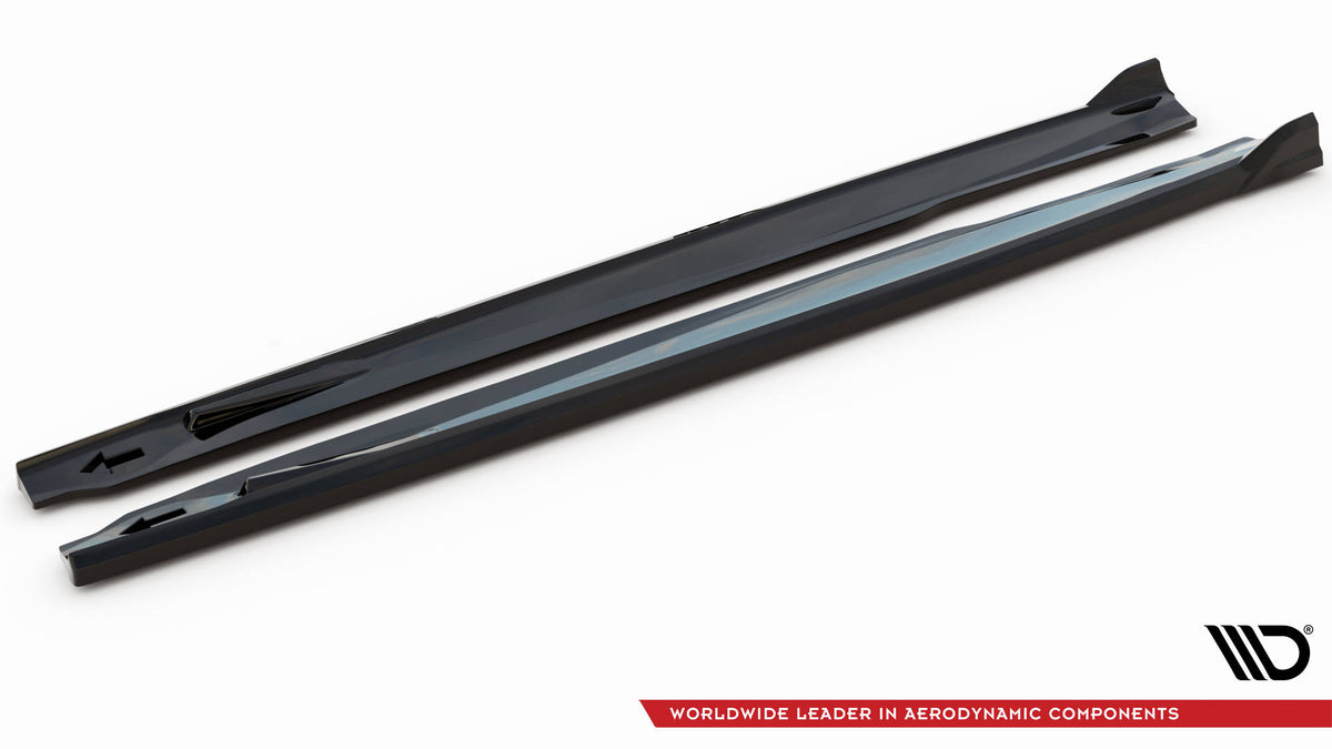 Side Skirts Diffusers V.2 suitable for BMW X6 M F96 / X6 M-Pack G06