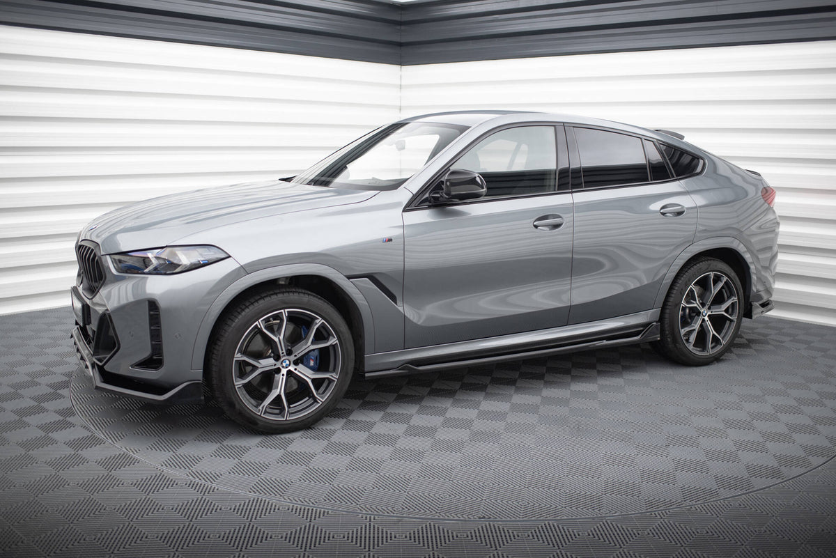 Side Skirts Diffusers V.2 suitable for BMW X6 M-Pack G06 Facelift
