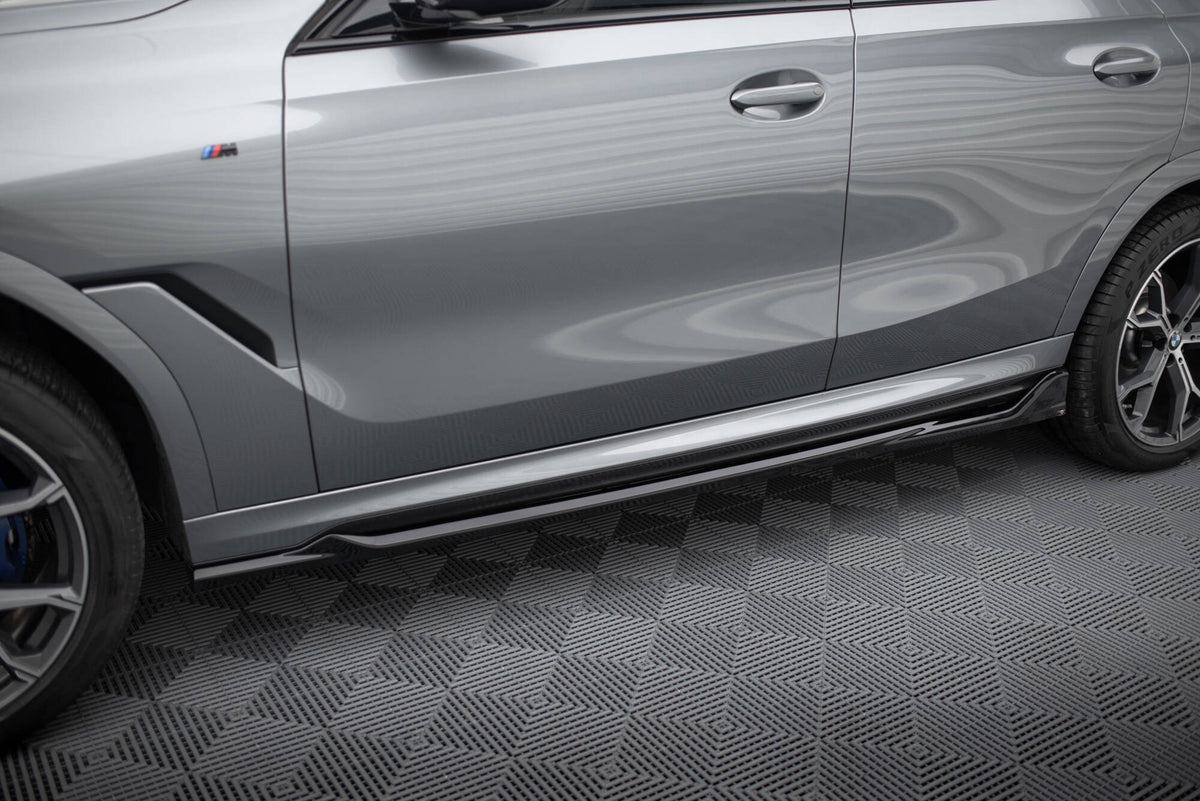 Side Skirts Diffusers V.2 suitable for BMW X6 M-Pack G06 Facelift