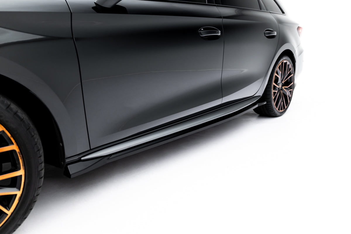 Side Skirts Diffusers V.2 suitable for Cupra Leon ST / Hatchback  Aero Mk1 / Mk1 Facelift