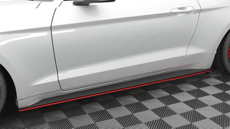 Side Skirts Diffusers V.2 suitable for Ford Mustang Mk6 Facelift