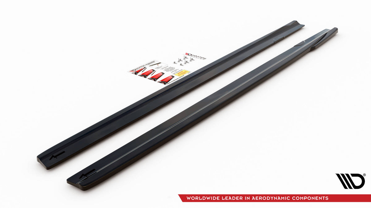 Side Skirts Diffusers V.2  suitable for Mercedes A35 AMG / AMG-Line W177
