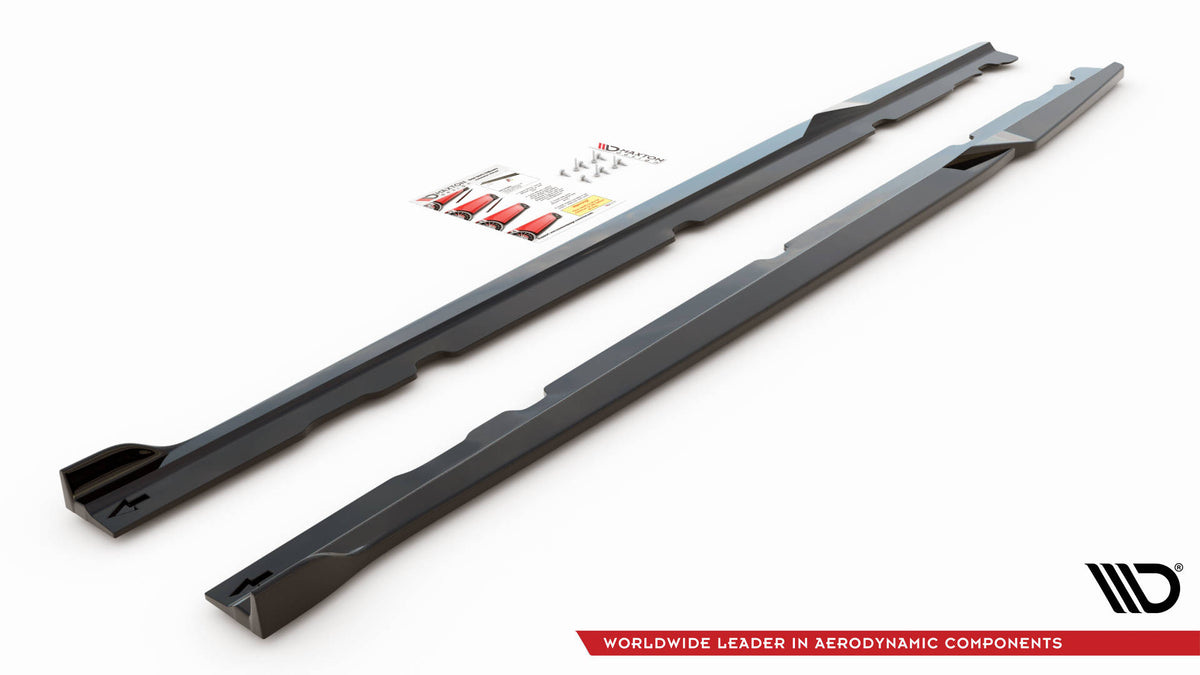 Side Skirts Diffusers V.2 suitable for Mercedes-AMG C 63AMG Coupe C205 Facelift