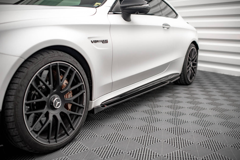 Side Skirts Diffusers V.2 suitable for Mercedes-AMG C 63AMG Coupe C205 Facelift
