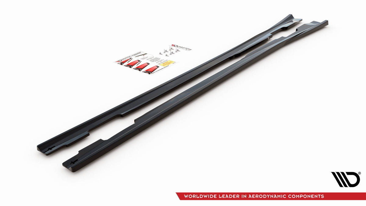Side Skirts Diffusers V.2 suitable for Mercedes-Benz A W176
