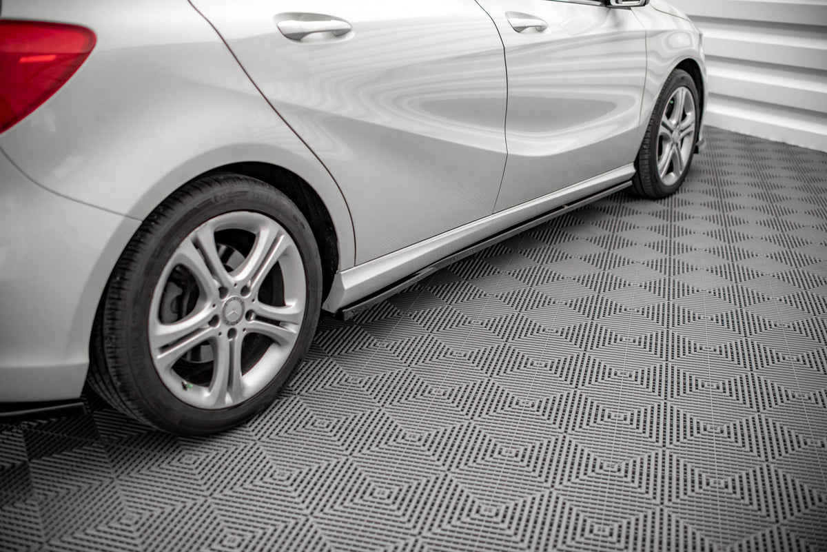 Side Skirts Diffusers V.2 suitable for Mercedes-Benz A W176