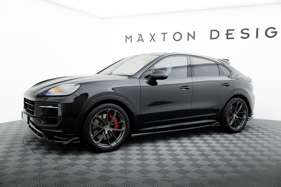 Side Skirts Diffusers V.2 suitable for Porsche Cayenne Sport Design / Turbo SUV / Coupe Mk3 / Mk3 Facelift