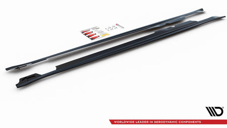 Side Skirts Diffusers V.2 suitable for Porsche Panamera Turbo 970 Facelift
