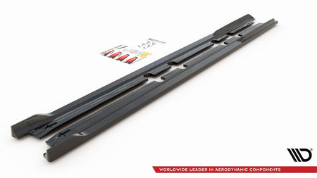 Side Skirts Diffusers V.2 suitable for Seat Leon FR ST / Hatchback Mk4 / Cupra Leon ST / Hatchback Mk1 / Mk1 Facelift