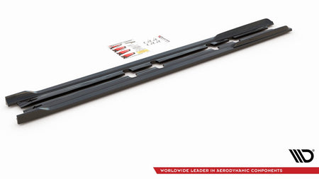 Side Skirts Diffusers V.2 suitable for Seat Leon FR ST / Hatchback Mk4 / Cupra Leon ST / Hatchback Mk1 / Mk1 Facelift